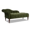 Samuel - Tufted Roll Arm Chaise Lounge - Olive Green - Image 4