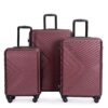 3 Piece Luggage Sets Lightweight Suitcase With Two Hooks, Spinner Wheels, Tsa Lock, (20/24/28) - Wine Red - Image 7