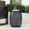 Metal End Table Large - Navy Blue - Image 12