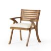 Dining Chair With Water Resistant Cushion - Teak - Image 6