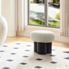 Lamb Wool Seat With Barrel Pipe / Black Ash Willow - White - Image 8
