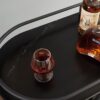 2 Tier Bar Cart, Slide Bar Serving Cart, Retro Style Wine Cart For Kitchen, Beverage Cart With Wine Rack And Glass Holder, Rolling Drink Trolley For Living Room, Dining Room - Black - Image 6
