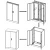 Metal Storage Cabinet With Locking Doors And Adjustable Shelf, Folding Filing Storage Cabinet, Folding Storage Locker Cabinet For Home Office, School, Garage - White - Image 10