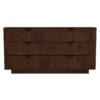 Lola - Mid-Century Modern Dresser With 6 Drawers - Dark Brown - Image 13