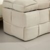 Upholstered Fabric Storage Ottoman Bench With Safety Hinge For Bedroom & Living Room - Beige - Image 13