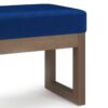 Milltown - Footstool Small Ottoman Bench - Blue - Image 4