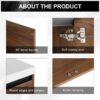 36" Bathroom Vanity Set With Resin Countertop Sink And 2 Doors - Brown - Image 19