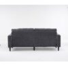 3 Seat L-Shaped Chenille Sofa With Removable And Storage Ottoman, Side Storage, And USB / C - Type Charging Ports Sofa For Living Room, Bedroom, Apartment - Antique Dark Gray - Image 10