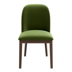 Kaitlyn - Dining Chair (Set of 2) - Brown / Light Green / Olive Green