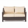 Antibes - 4 Pieces Wicker Chat Set - Brown / Beige - Image 12