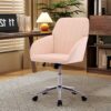 Adjustable Office Chair, Home Bedroom, Ergonomic Swivel Chair, Backrest Seat, Comfortable For Long Sitting - Khaki - Image 2