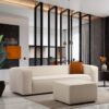 Marshall - Modern Boucle Sofa - Cream / White - Image 11
