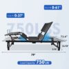 Adjustable Bed Base Frame With Head And Foot Incline Quiet Motor King Size Zero Gravity - Antique Black - Image 3