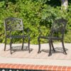 Cast Aluminum Dining Chair With Hand Crafted Details - Copper - Image 9
