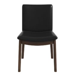 Laura - Mid-Century Modern Solid Wood Dining Chair (Set of 2) - Black
