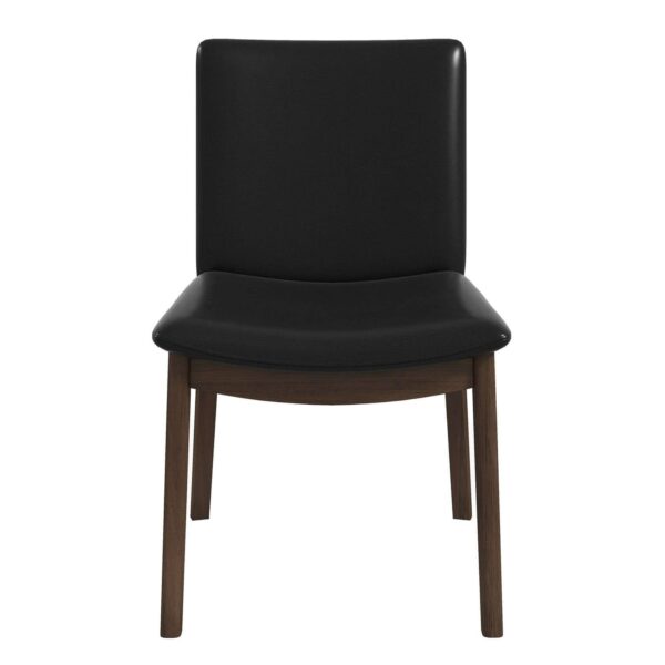 Laura - Mid-Century Modern Solid Wood Dining Chair (Set of 2) - Black