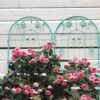 4 Pack Metal Garden Trellis Rustproof Trellis For Climbing Plants Outdoor Flower Support - Green - Image 7