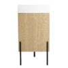 Modern 60" Bathroom Vanity Combo With Single Resin Sink And Storage Cabinet - Oak - Image 17