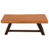 Marley - Genuine Leather Bench - Amber - Image 8