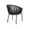 Outdoor Accent Chair With Rope Weave And Metal Frame (Set of 2) - Gray - Image 6