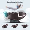 Bosscare - 2023 New Massage Full Body Chairs With Ai Voice, App Control Zero Gravity Shiatsu Recliner Massage Chair - Brown - Image 6