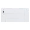 Full Size Murphy Wall Bed With Drawer And Rattan Decoration - White - Image 3