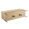 Modern 60" Bathroom Vanity Combo With Single Resin Sink And Storage Cabinet - Oak - Image 11