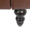 Contemporary Club Chair With Button Tufting And Birch Wood Legs - Dark Brown - Image 11