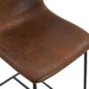 (Set of 2) Retro Bar Chairs, Comfortable Stools Suitable For Industrial And Vintage Style Settings - Brown - Image 20