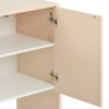 Minimalist Style Large Storage Space Sideboard With 4 Doors And Rebound Device For Living Room And Entryway - Apricot Cream - Image 12