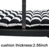 Outdoor Lounge Chairs (Set of 2), Cushion Replacement Patio Funiture Seat Cushion Chaise Lounge Cushion - Black / White - Image 7