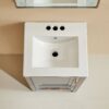 Fully Assembled 18'' Freestanding Single Bathroom Vanity With Ceramic Top - Gray - Image 13