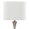 Lenuxe - Contemporary Table Lamp (Set of 2) - Frosted Silver / Off White - Image 5
