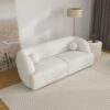 Anna - French Boucle Sofa - White - Image 7