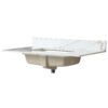 Vanity Top, Sintered Stone - Carrara White With Veins - Image 14
