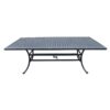Rectangular 7 Piece 85.83" Long Aluminum Dining Set With Cushions - Antique Brown - Image 8