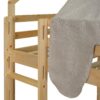 Full Size Loft Bed House Shaped Frame With Tent - Natural / Beige - Image 7