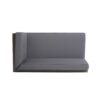 Brava - X Back Right Corner Bench (Set of 2) With Water Resistant Cushions - Dark Gray - Image 5