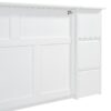Full Size Murphy Bed With Drawers, Cabinets And USB Ports - White - Image 16