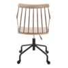 Preston - Farmhouse Adjustable Office Chair - Black / Antique Copper / White Washed - Image 4