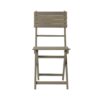 Outdoor 3 Pieces Half Round Folding Bistro Set: Weather Resistant, Space Saving - Gray - Image 16