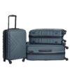 3 Piece Luggage Sets Lightweight Suitcase With Two Hooks, Spinner Wheels, Tsa Lock, (20/24/28) - Dark Green - Image 17