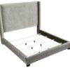 King Upholstered Bed - Light Gray - Image 4