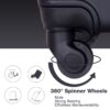 3 Piece Luggage Sets Lightweight Suitcase With Two Hooks, Spinner Wheels, Tsa Lock, (20/24/28) - Black - Image 4