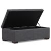 Gabbie - Rectangular Storage Ottoman - Gray - Image 3