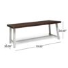 Equilibrium - Outdoor Dining Table With Slat Top - Dark Brown - Image 3
