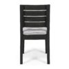 Outdoor 6 Seater Dining Set With Bench - Dark Gray / Light Gray - Image 15