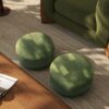 Fuji - Mushroom Footstool Ottoman - Moss Green - Image 5