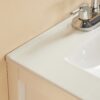 Fully Assembled 24'' Freestanding Single Bathroom Vanity With Ceramic Top - White - Image 9
