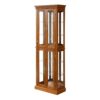 Curio Cabinet Lighted Curio Diapaly Cabinet With Adjustable Shelves And Mirrored Back Panel, Tempered Glass Doors (6 Tier), (E26 Light Bulb Not Included) - Oak - Image 7